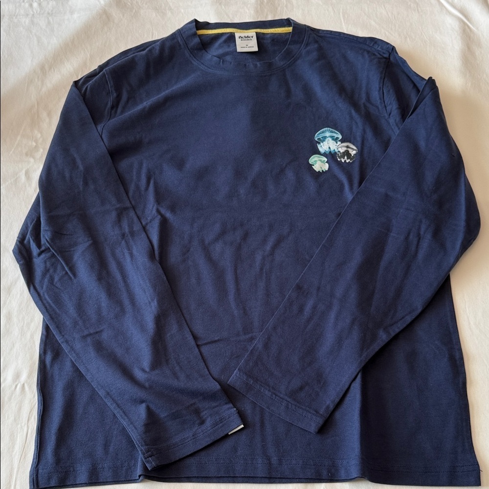 Fielder by Bonobos Navy Long Sleeve Tee